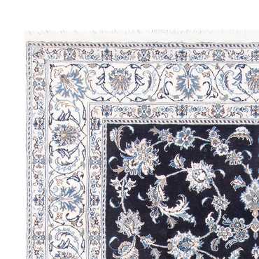 Tapis persan - Nain - 288 x 191 cm - bleu foncé