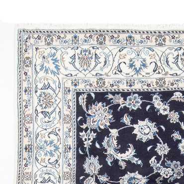 Tapis persan - Nain - 292 x 198 cm - bleu foncé