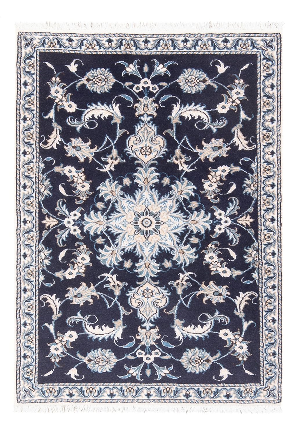 Perser Rug - Nain - 140 x 90 cm - dark blue