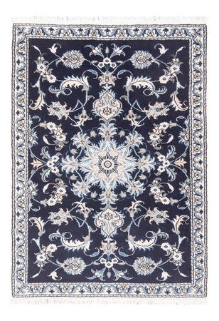 Tapis persan - Nain - 140 x 90 cm - bleu foncé