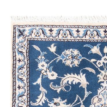 Tapis persan - Nain - 140 x 90 cm - bleu