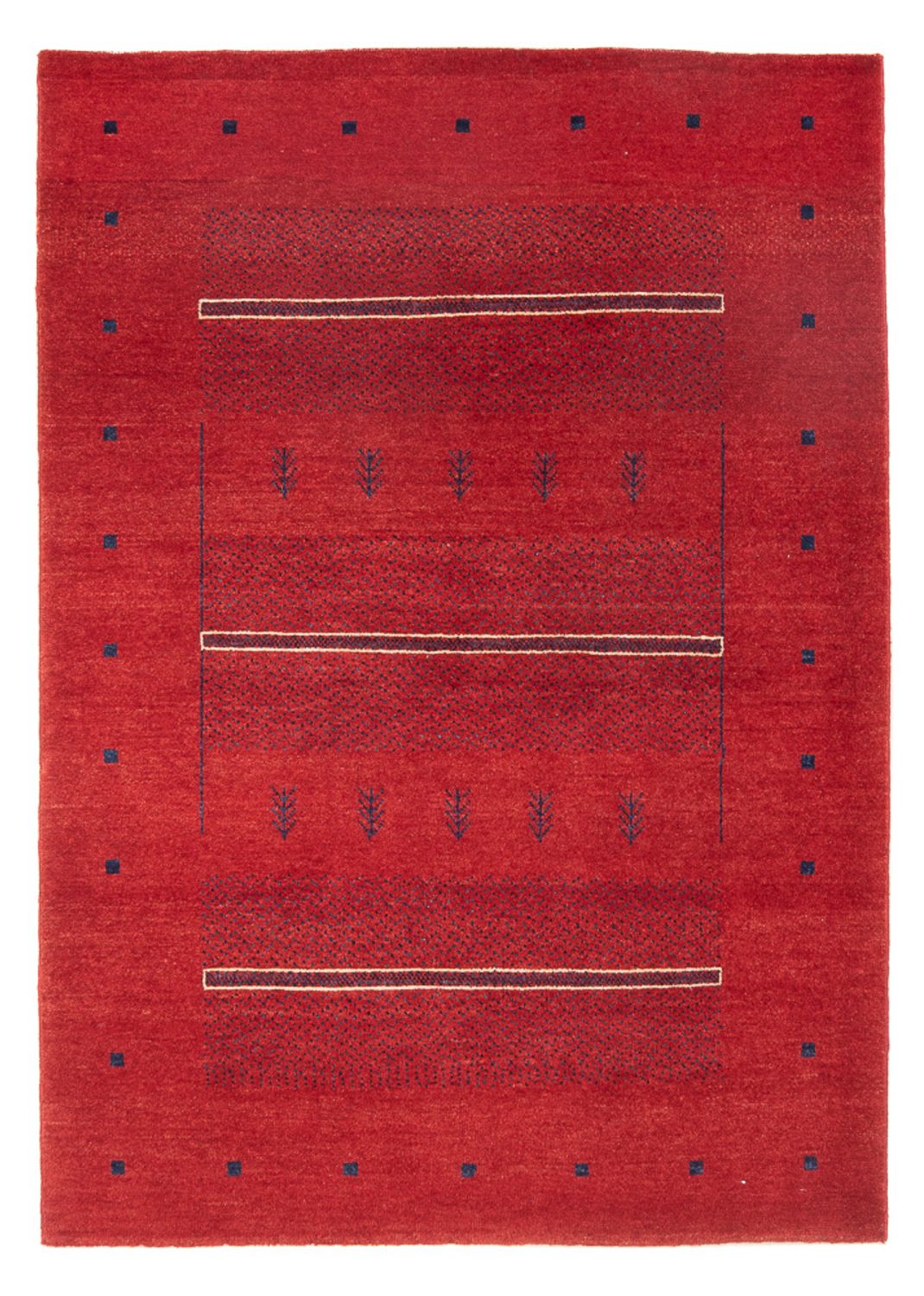 Tapis Gabbeh - Persan - 185 x 125 cm - rouge