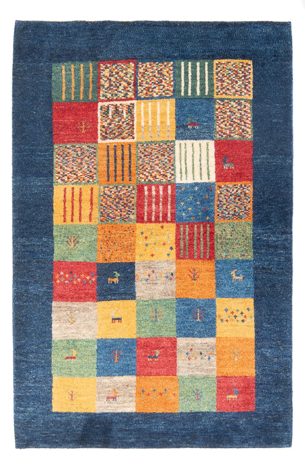 Tapete Gabbeh - Persa - 146 x 101 cm - multicolorido