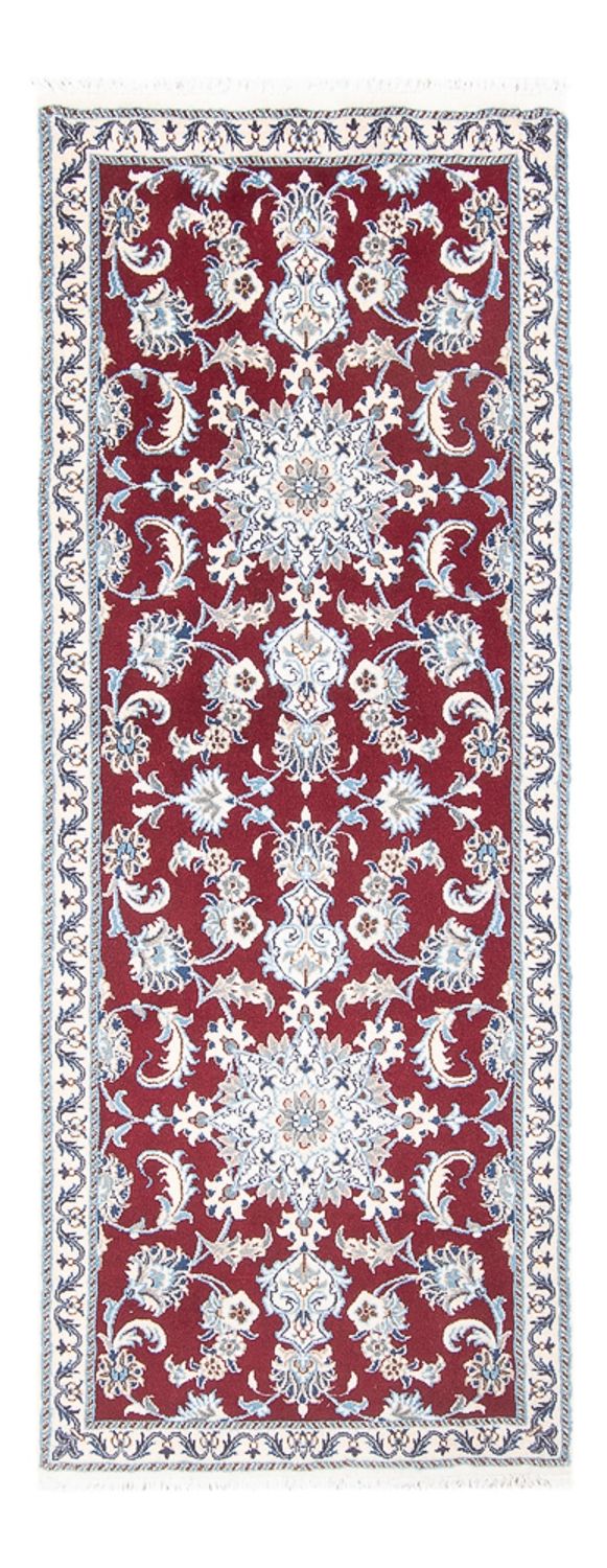 Tapis de couloir Tapis persan - Nain - 194 x 80 cm - rouge