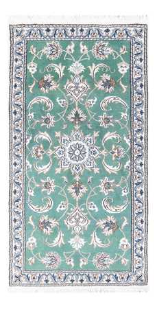 Tapis persan - Nain - 140 x 70 cm - vert