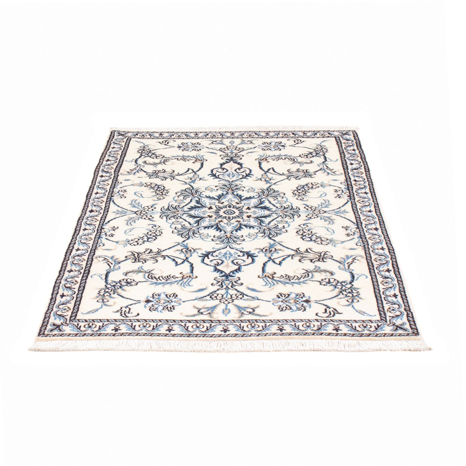 Tapis persan - Nain - 132 x 90 cm - crème