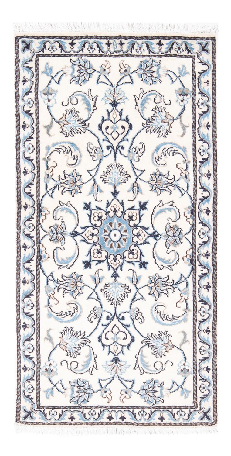 Tapis persan - Nain - 134 x 70 cm - crème