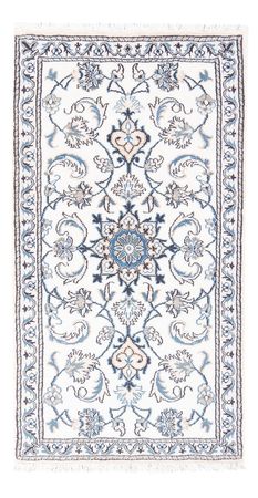 Tapis persan - Nain - 136 x 68 cm - crème