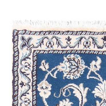 Tapis persan - Nain - 134 x 69 cm - bleu