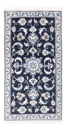 Tapis persan - Nain - 137 x 69 cm - bleu foncé