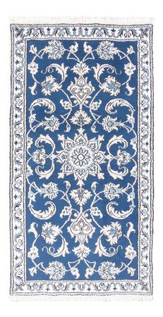 Alfombra persa - Nain - 141 x 72 cm - azul