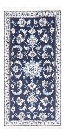 Tapis persan - Nain - 144 x 70 cm - bleu foncé