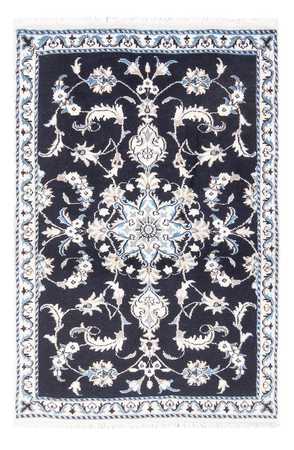 Tapis persan - Nain - 137 x 89 cm - bleu foncé