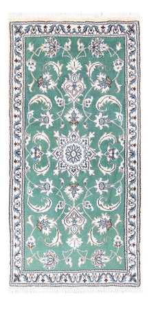 Tapis persan - Nain - 141 x 68 cm - vert