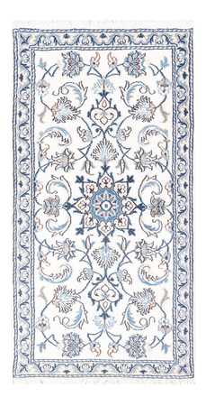 Tapis persan - Nain - 137 x 68 cm - crème