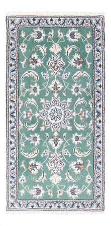 Alfombra persa - Nain - 138 x 66 cm - verde