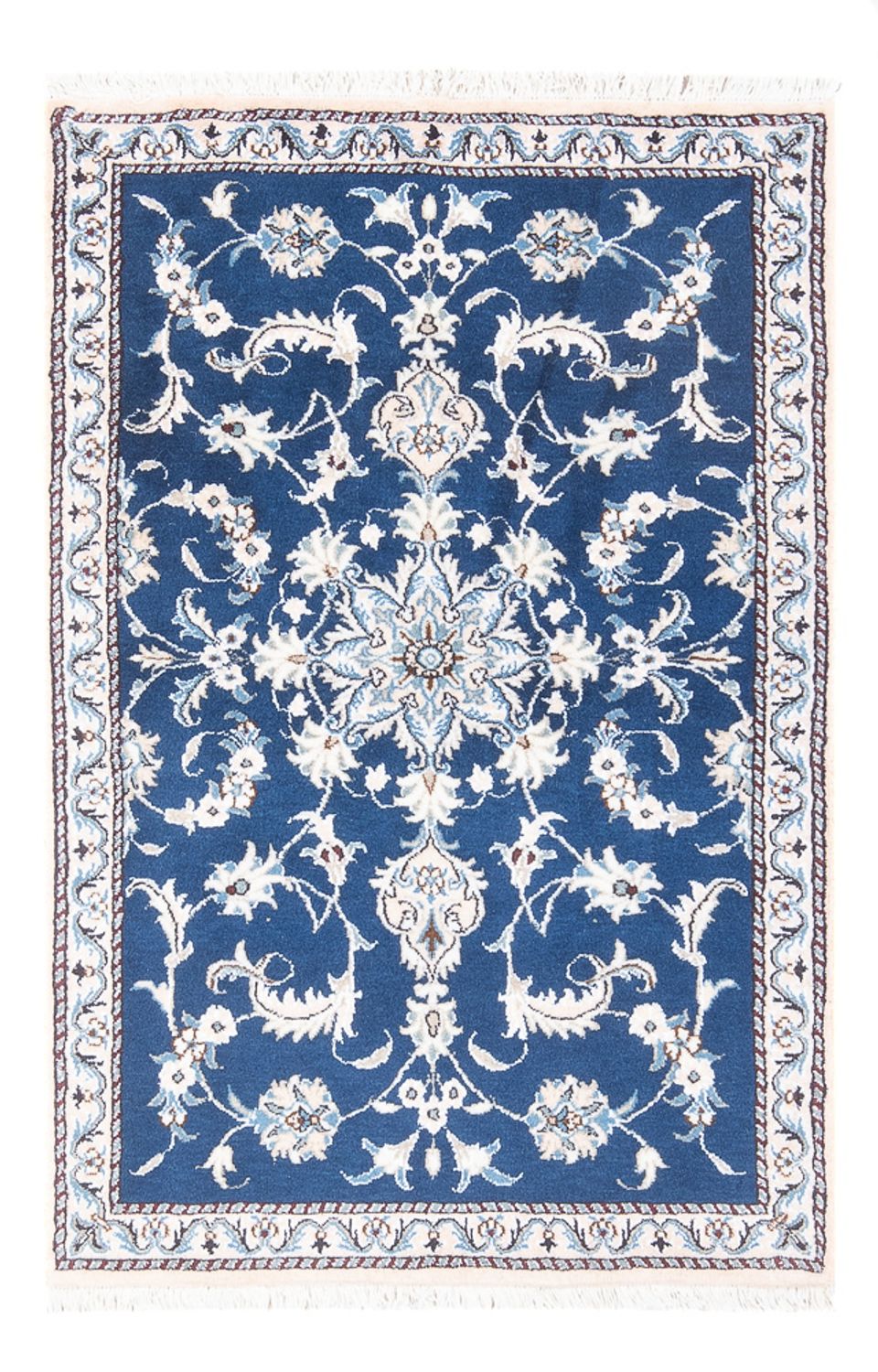 Perzisch tapijt - Nain - 134 x 83 cm - blauw