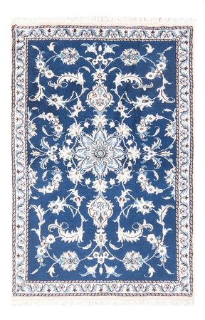 Alfombra persa - Nain - 134 x 83 cm - azul