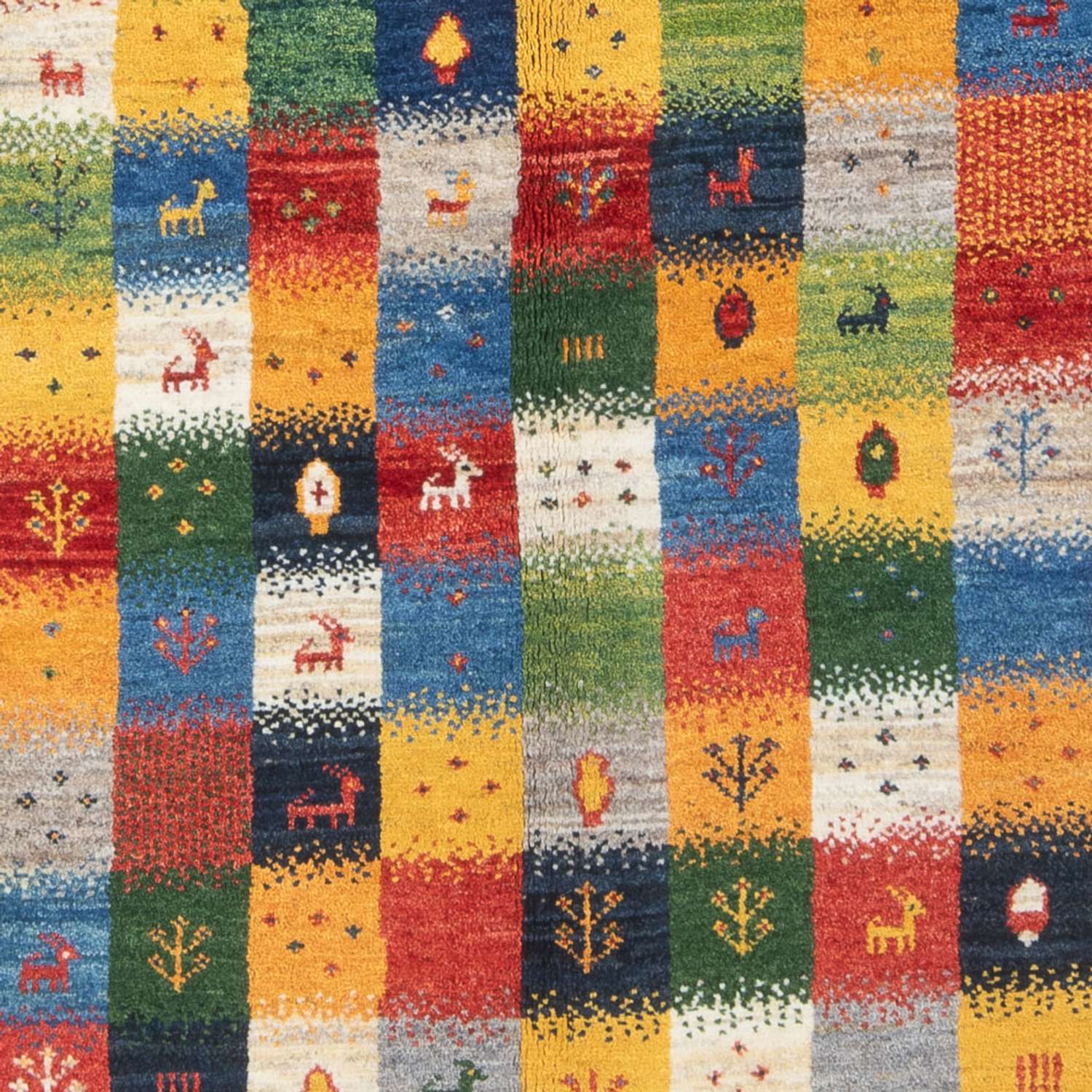 Gabbeh tapijt - Perzisch - 204 x 153 cm - veelkleurig