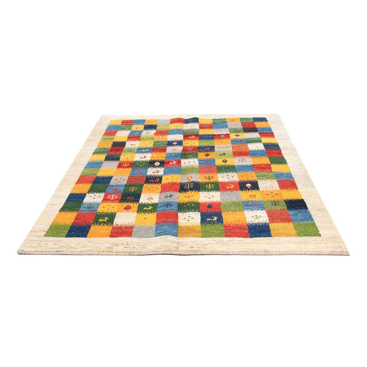 Gabbeh tapijt - Perzisch - 204 x 153 cm - veelkleurig