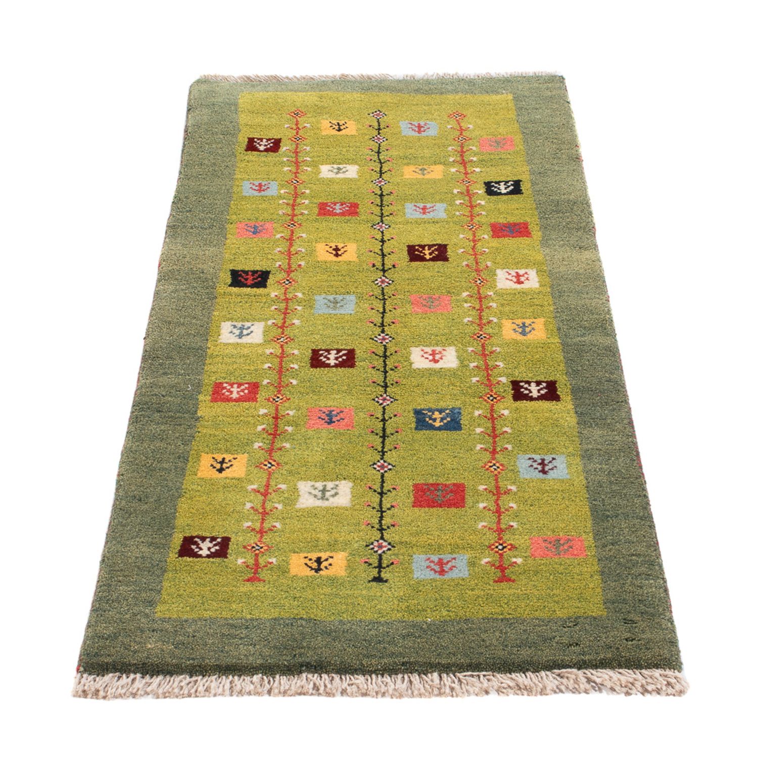 Tapis de couloir Tapis Gabbeh - Persan - 150 x 55 cm - multicolore