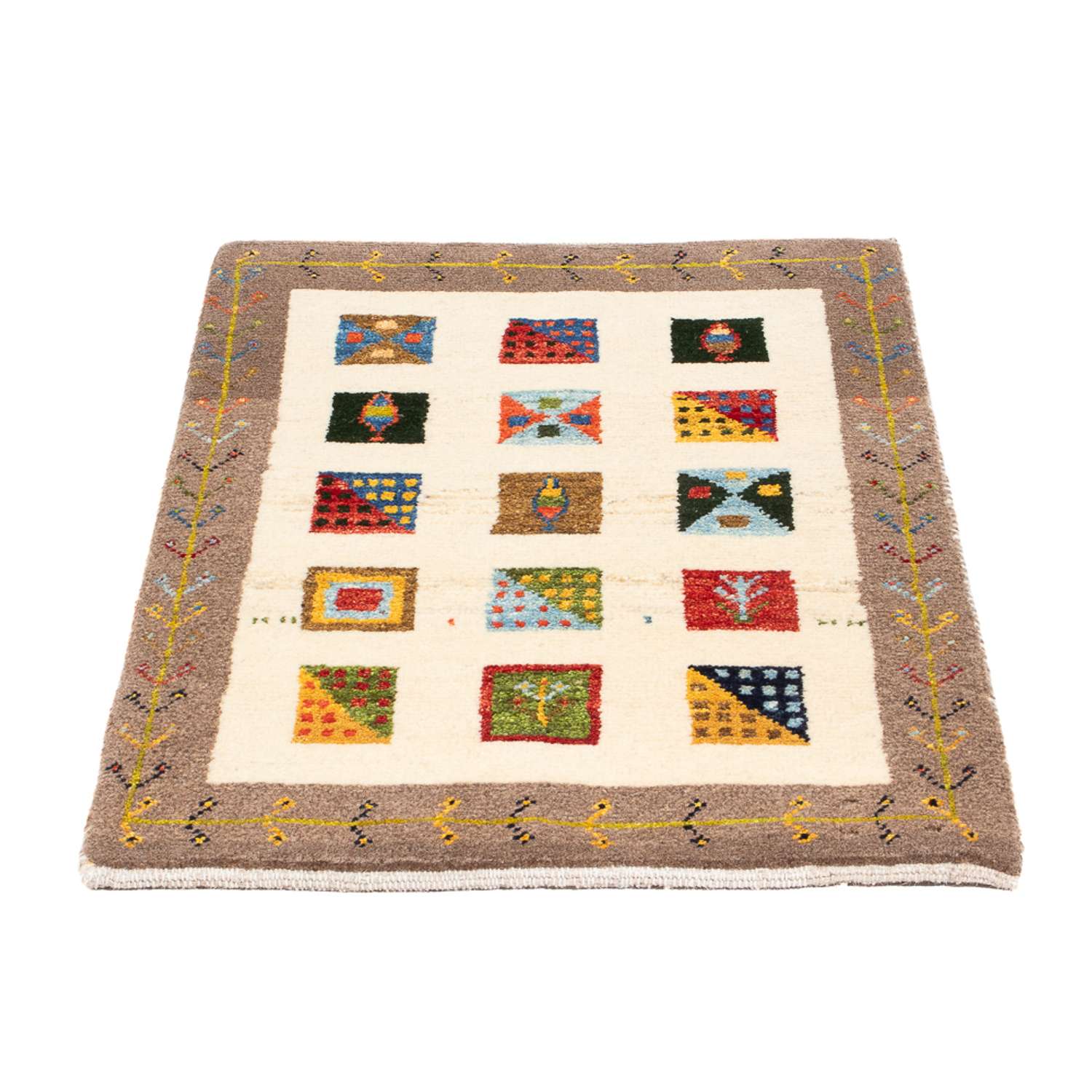 Gabbeh tapijt - Perzisch - 87 x 60 cm - veelkleurig