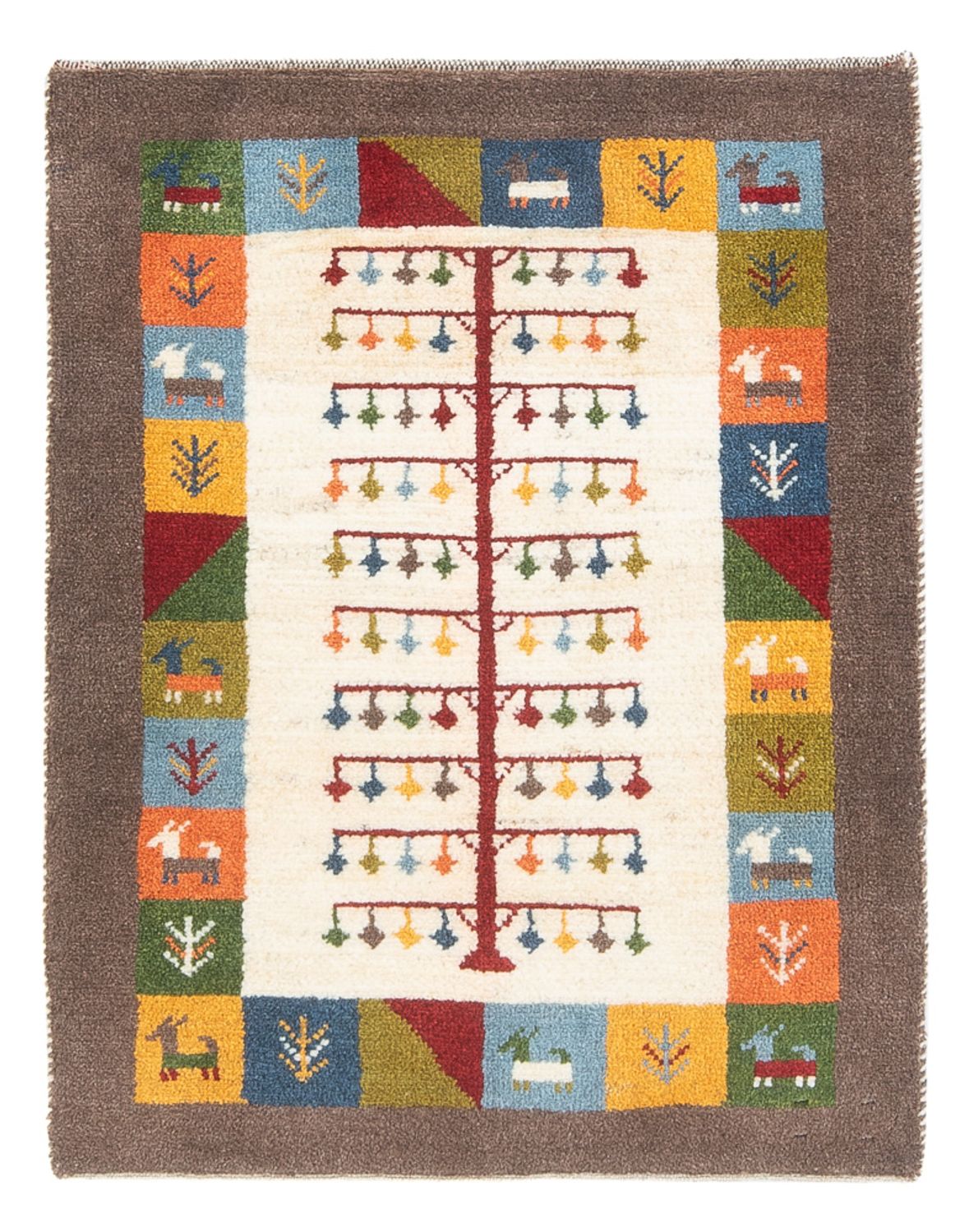 Alfombra Gabbeh - Persa - 90 x 63 cm - multicolor