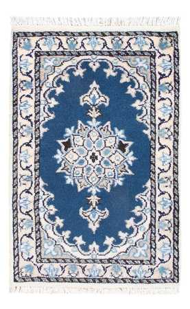 Tapis persan - Nain - 60 x 40 cm - bleu