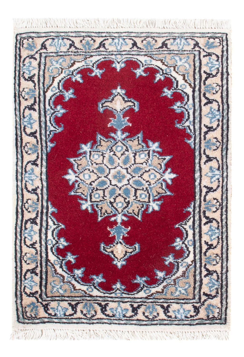 Tapis persan - Nain - 60 x 40 cm - rouge