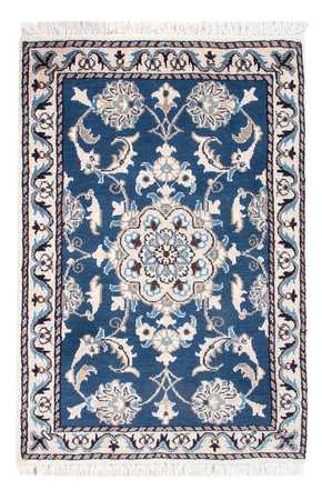 Alfombra persa - Nain - 88 x 60 cm - azul