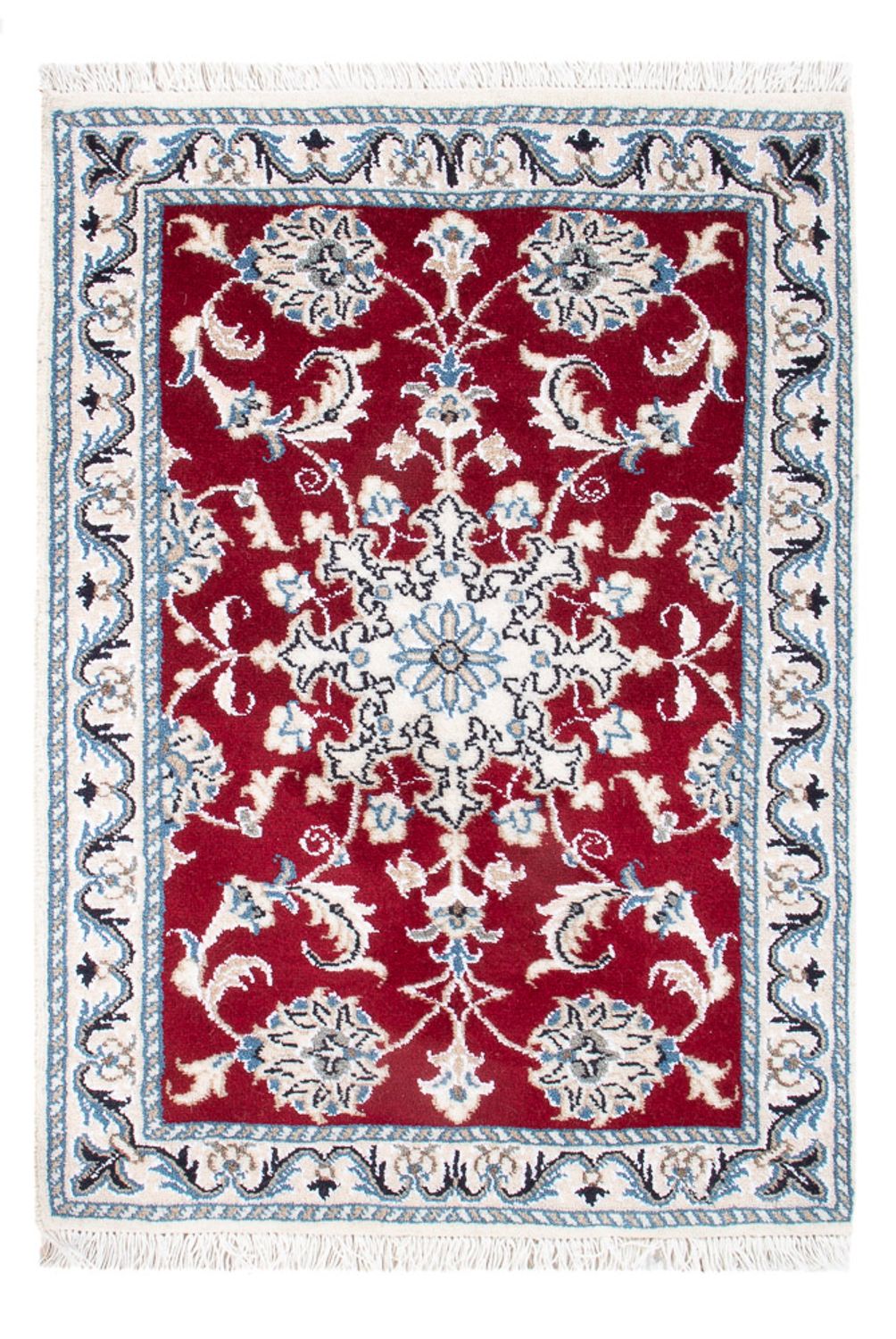 Alfombra persa - Nain - 90 x 60 cm - rojo