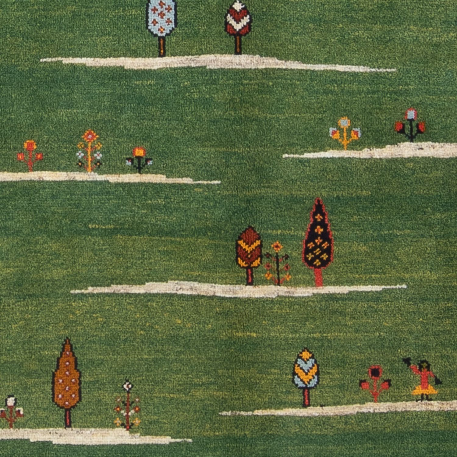 Gabbeh Teppich - Perser - 183 x 120 cm - grün