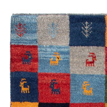 Tapis Gabbeh - Persan - 90 x 63 cm - multicolore