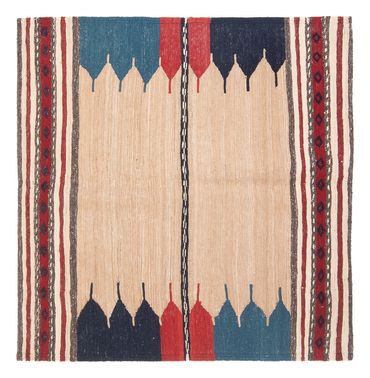 Kelim Rug - Oriental - 133 x 125 cm - mint green