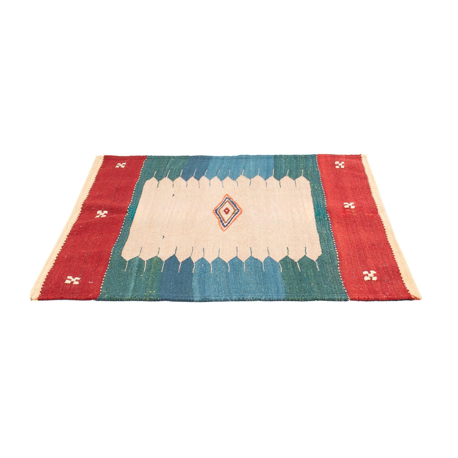 Kelim Rug - Oriental - 134 x 122 cm - mint green