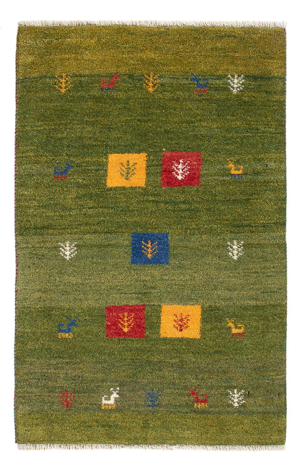 Gabbeh tapijt - Perzisch - 88 x 60 cm - veelkleurig
