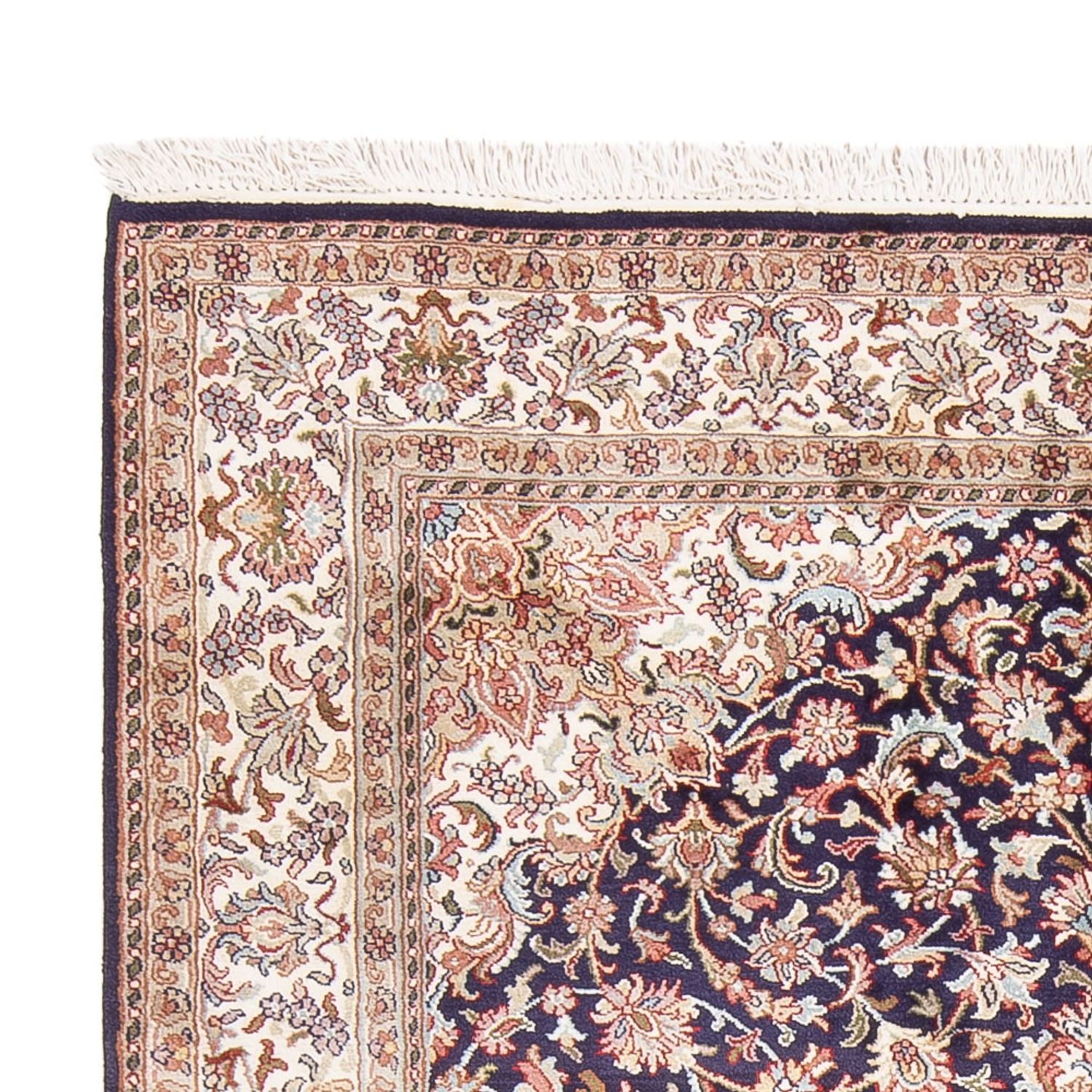 Silketeppe - Kashmir silke - 187 x 123 cm - beige