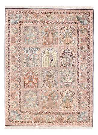 Zijden tapijt - Kashmir Silk - 178 x 123 cm - beige