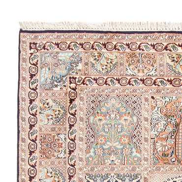 Zijden tapijt - Kashmir Silk - 178 x 123 cm - beige