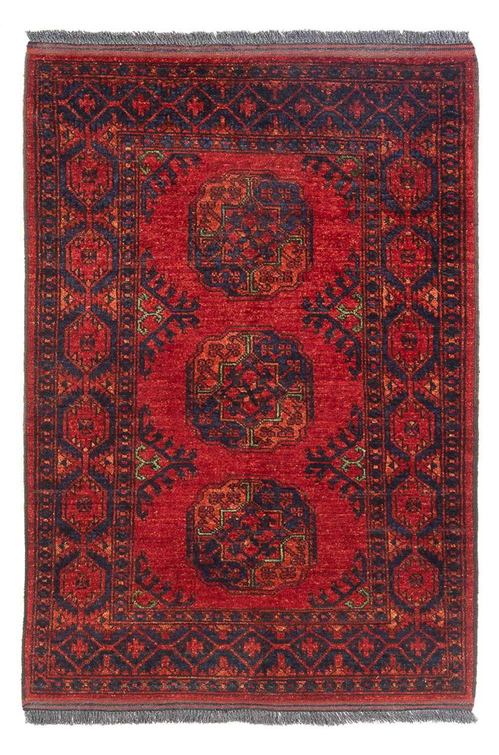 Alfombra afgana - 136 x 82 cm - rojo