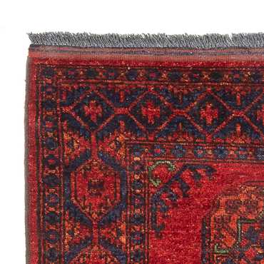 Tapis afghan - 136 x 82 cm - rouge