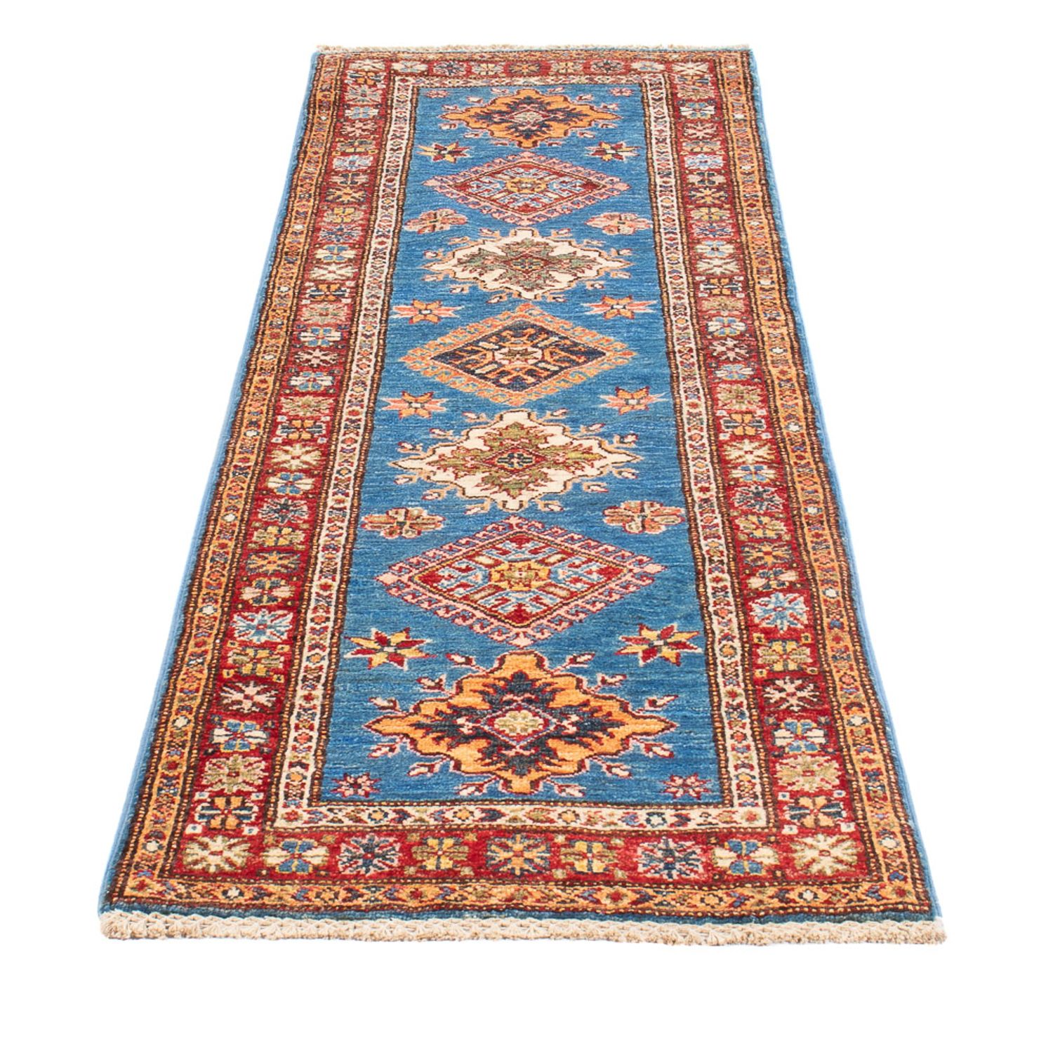 Läufer Ziegler - Kazak - 205 x 63 cm - blau