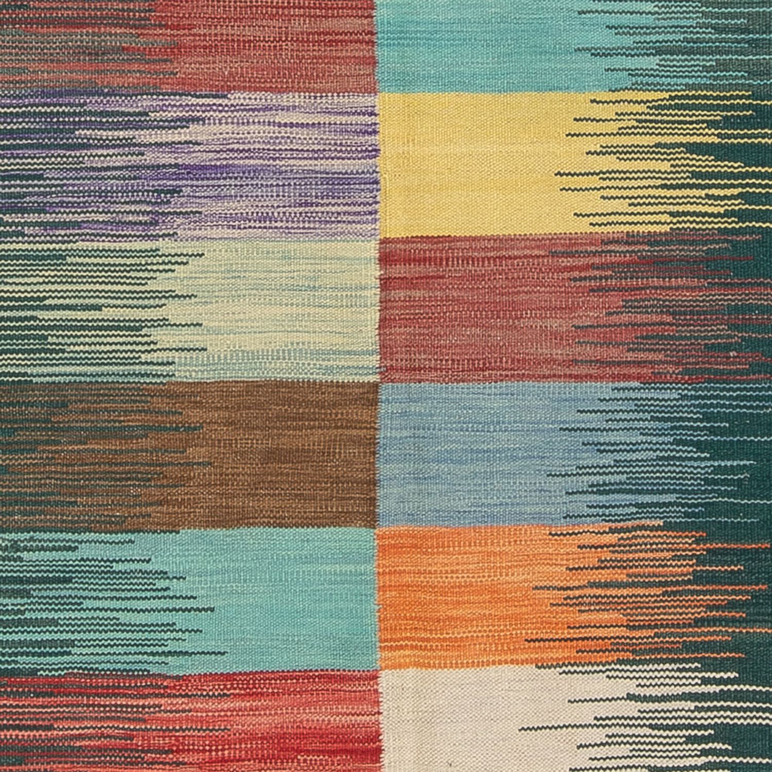 Tappeto Kelim - Tendenza - 201 x 143 cm - multicolore