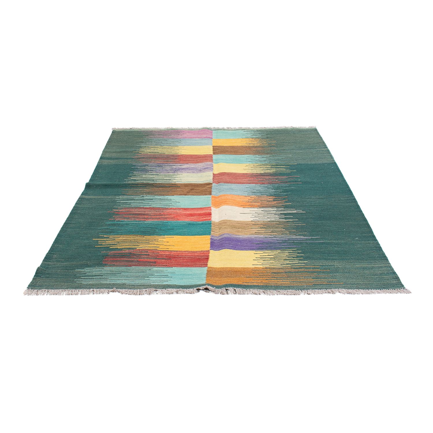 Alfombra Kelim - Tendencia - 201 x 143 cm - multicolor