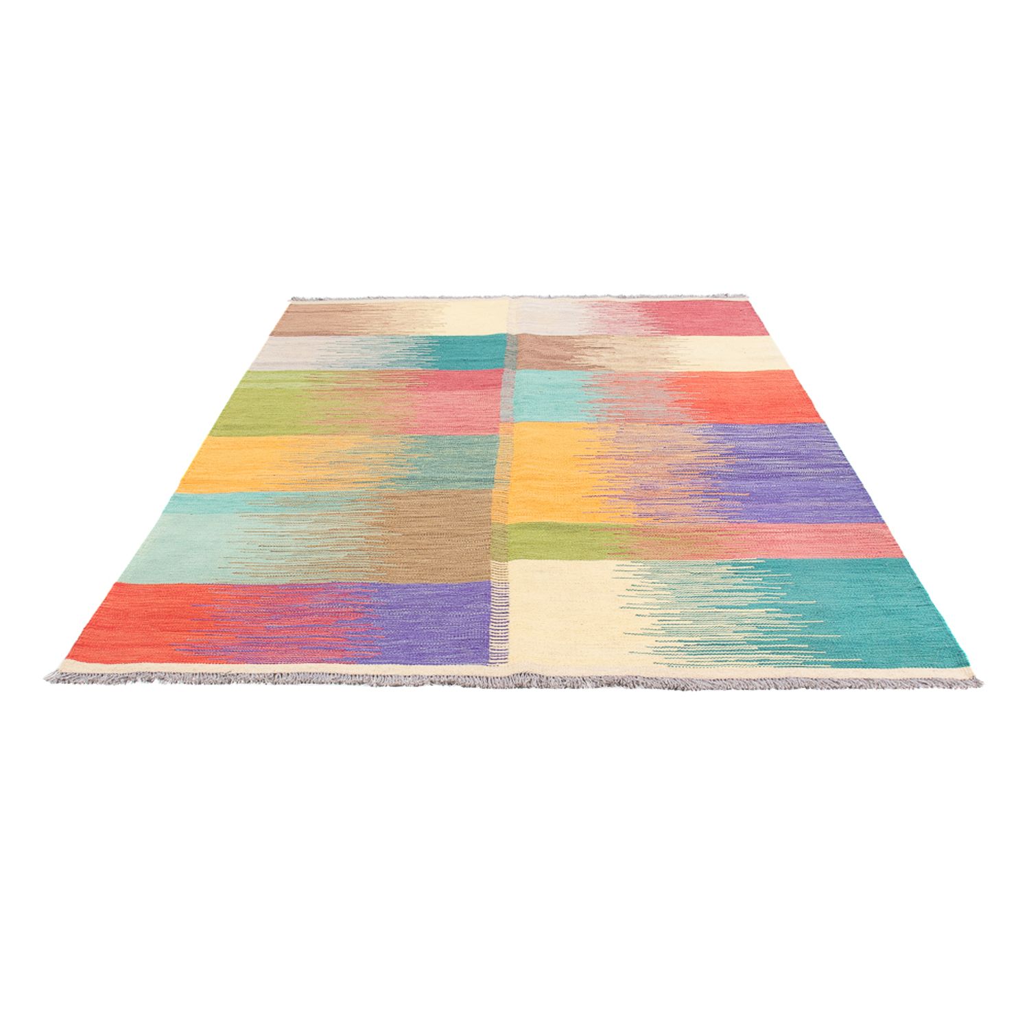 Tapis Kelim - Tendance - 241 x 170 cm - multicolore