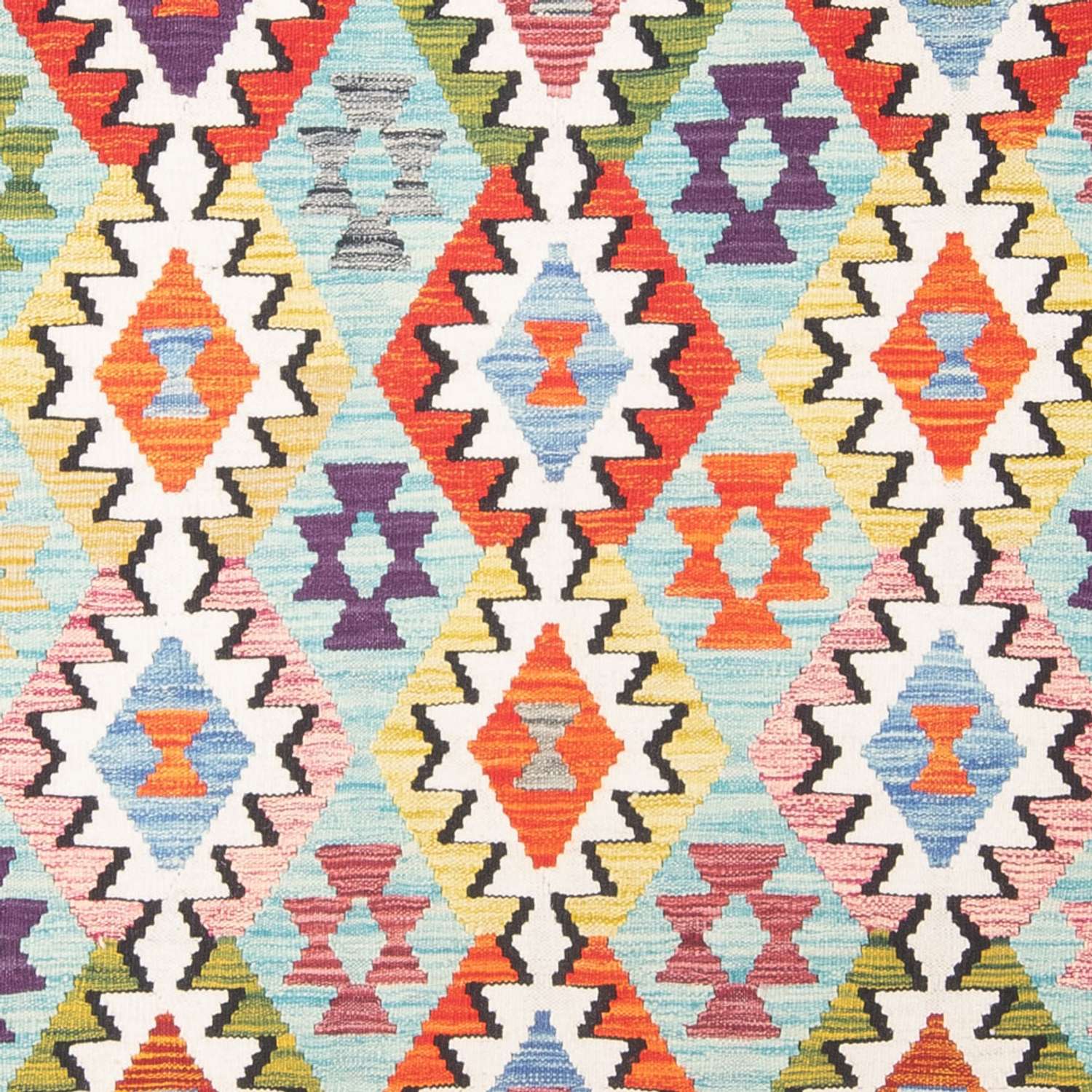Kelim Carpet - Splash - 247 x 176 cm - flerfärgad