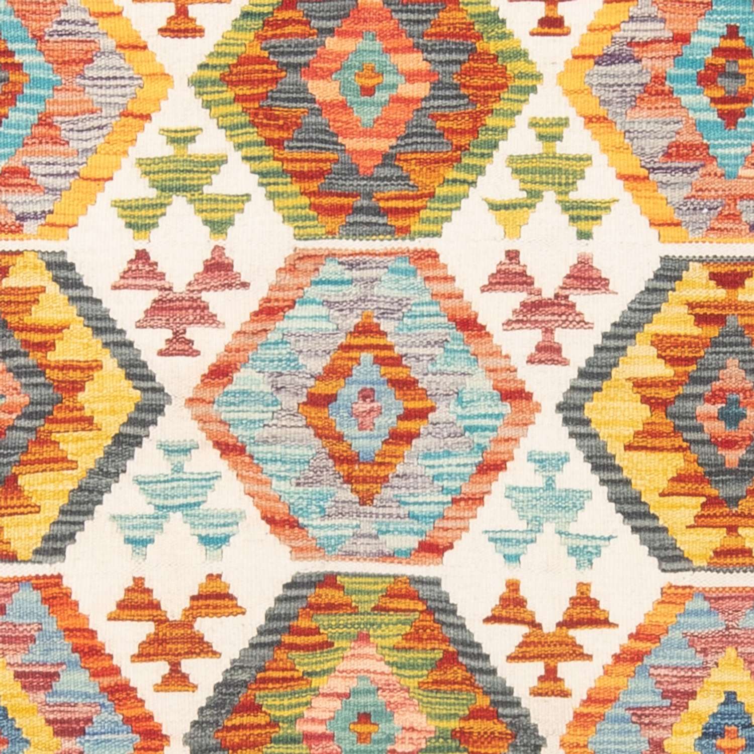 Kelim Carpet - Splash - 182 x 126 cm - flerfärgad