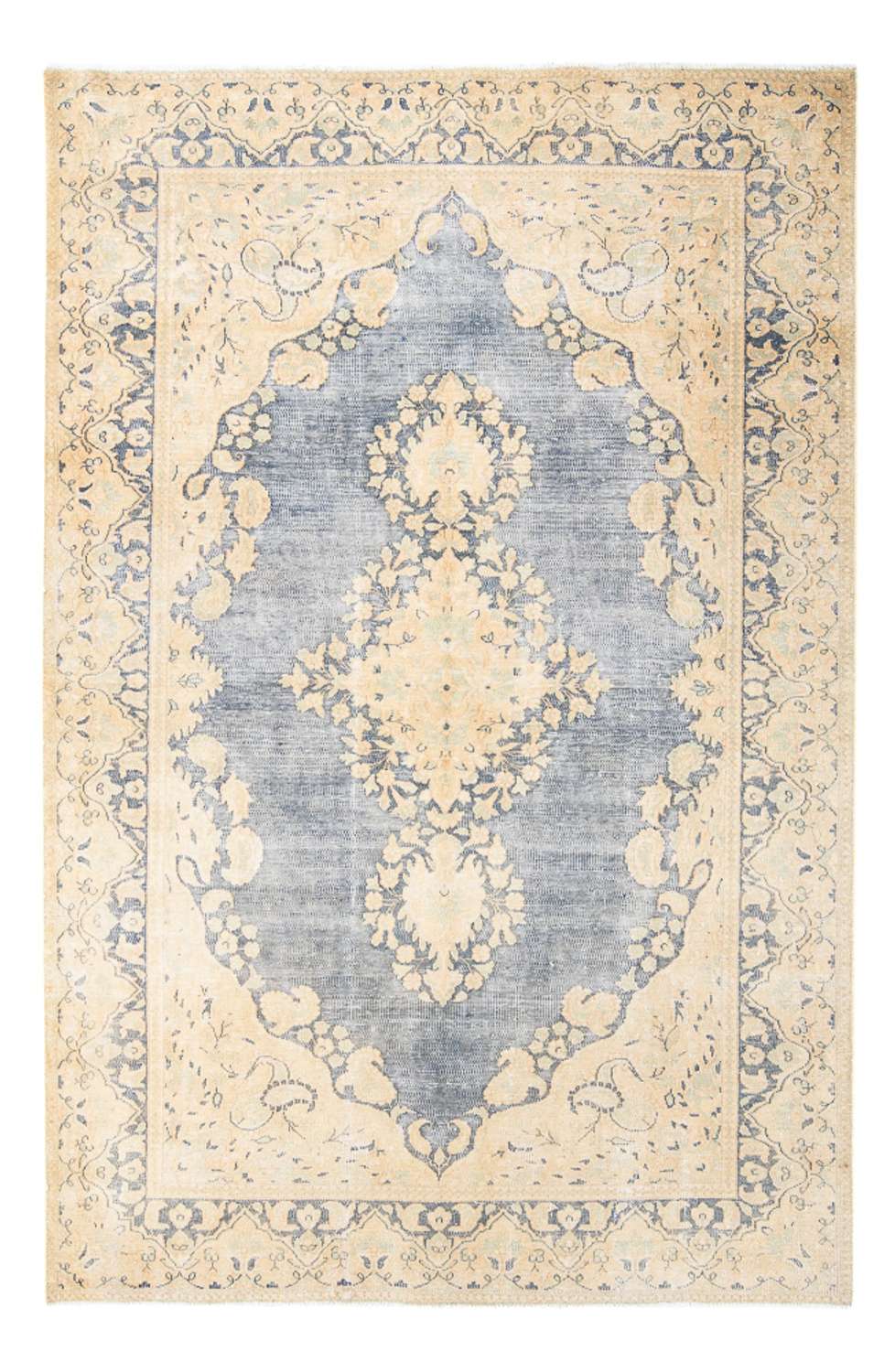 Alfombra Vintage - 225 x 147 cm - azul claro