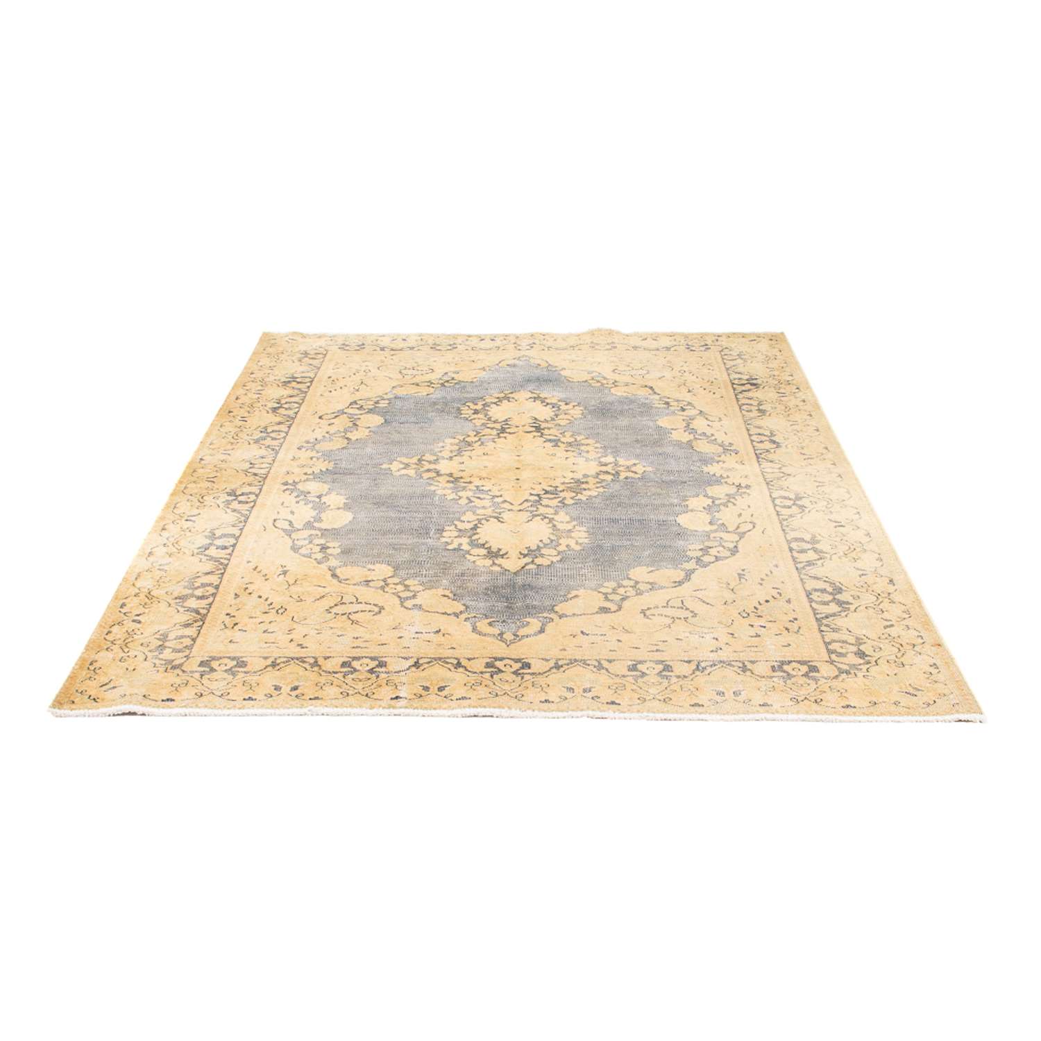 Tapis vintage - 225 x 147 cm - bleu clair