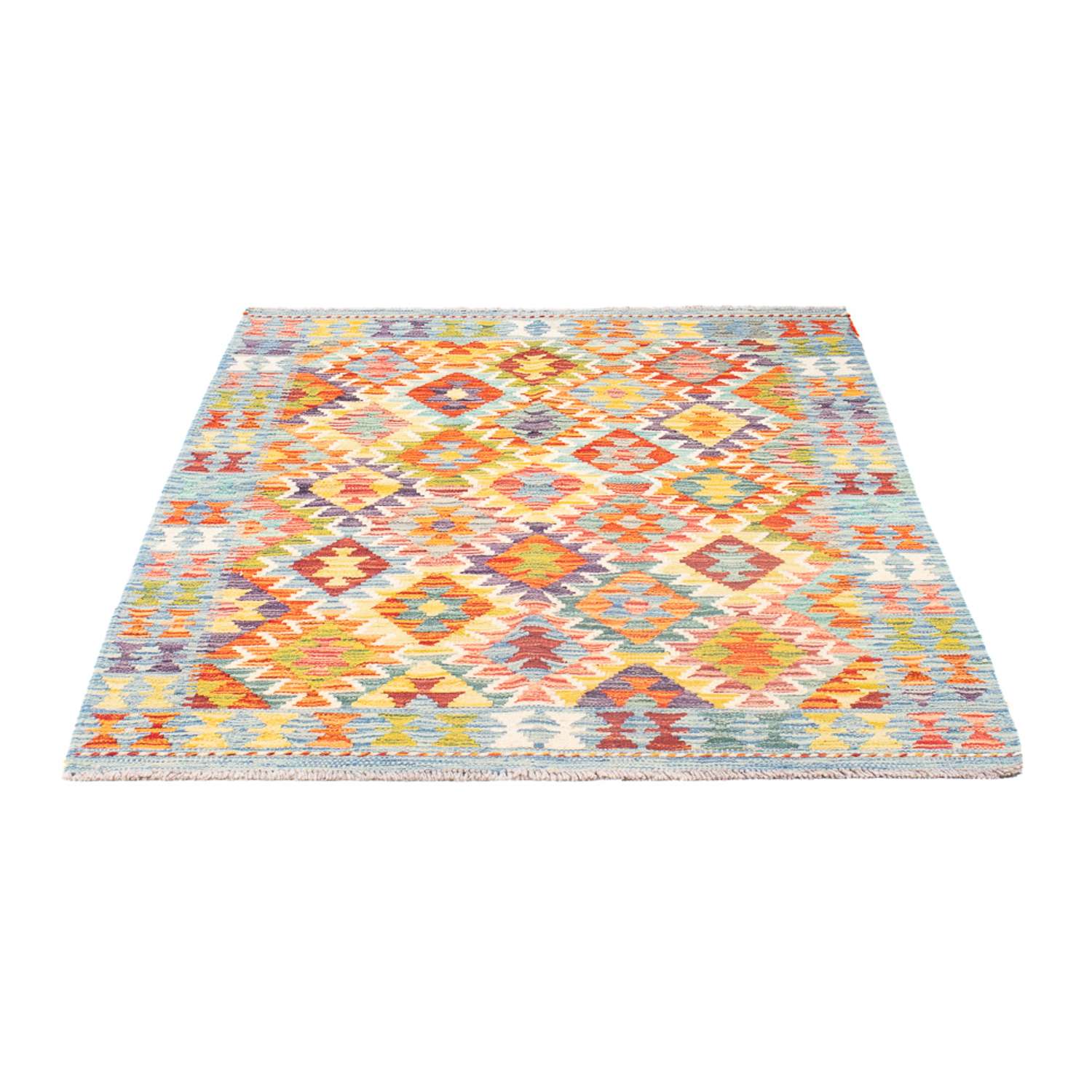 Kelim tapijt - Splash - 152 x 100 cm - veelkleurig